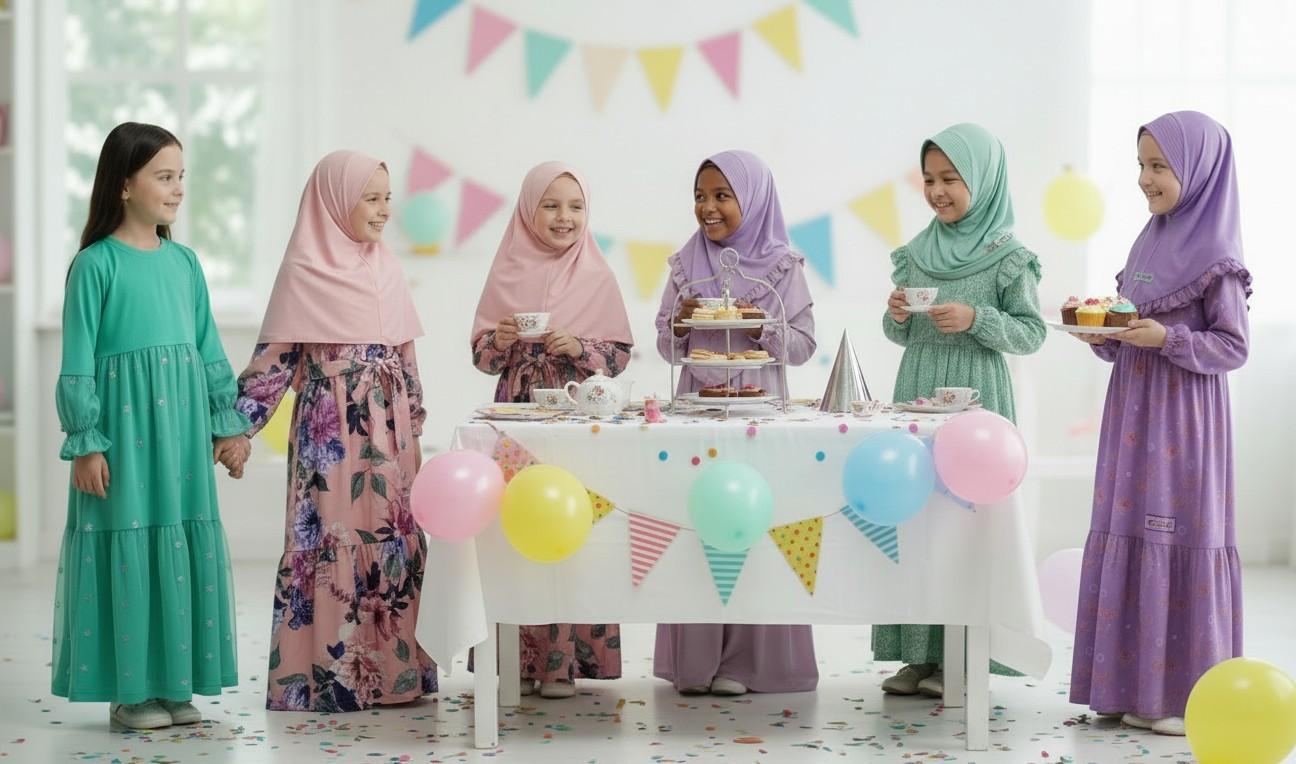 New Arrivals: Dresses and Hijabs Designed for Little Girls. Big Deen.
