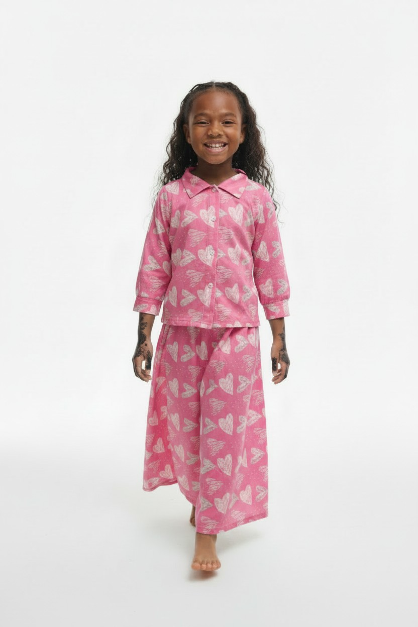 The Qalb Pajama Set — Bubblegum Pink (Coming Soon)