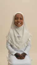 The Yusra Hijab — Girls’ Soft Blue Pull-On Hijab